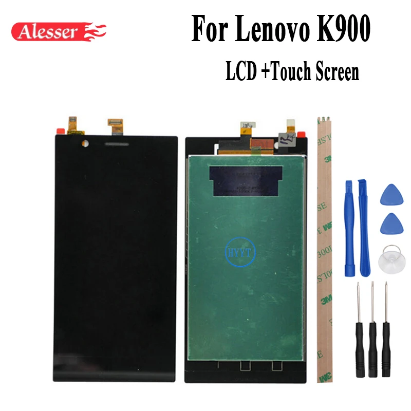 Alesser для lenovo K900 ЖК дисплей Дисплей + Сенсорный экран в сборе запасные Запчасти 5