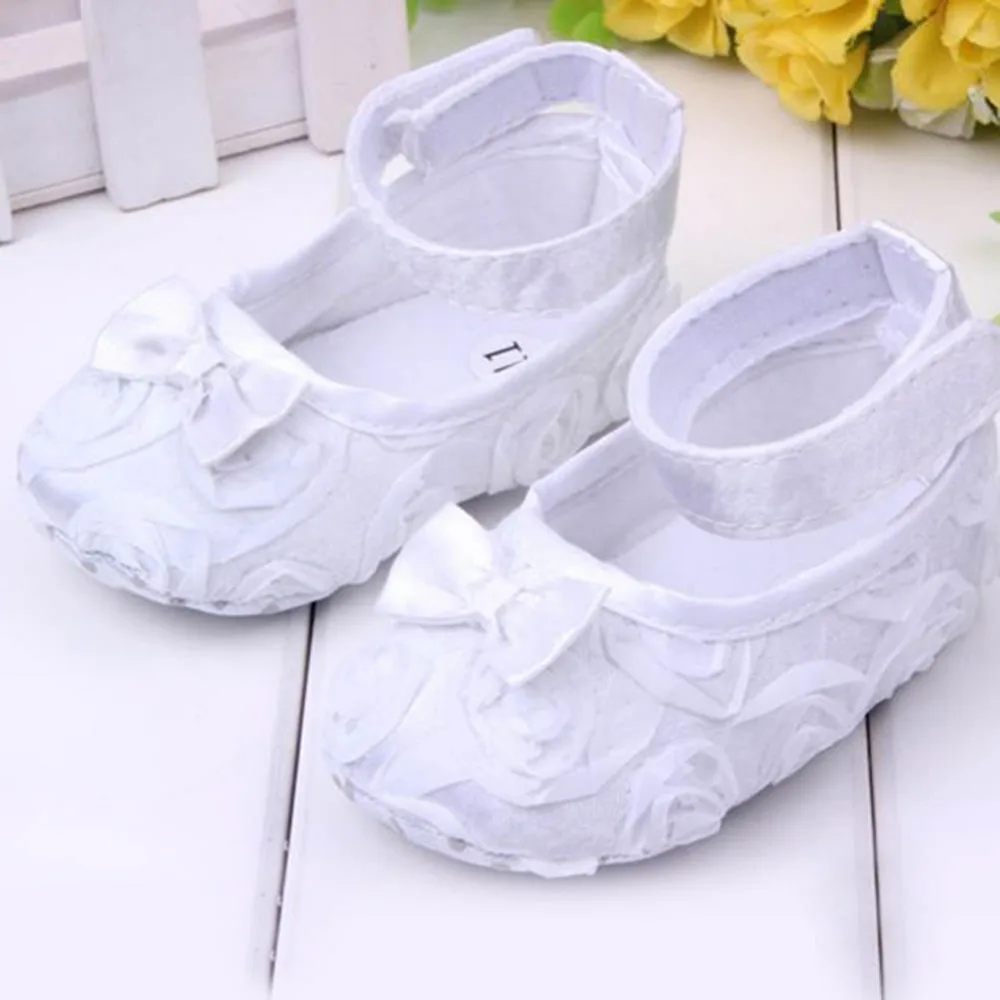 

Lovely Toddler Baby Shoes Girl Soft Sole Flower Prewalker Crib Shoe