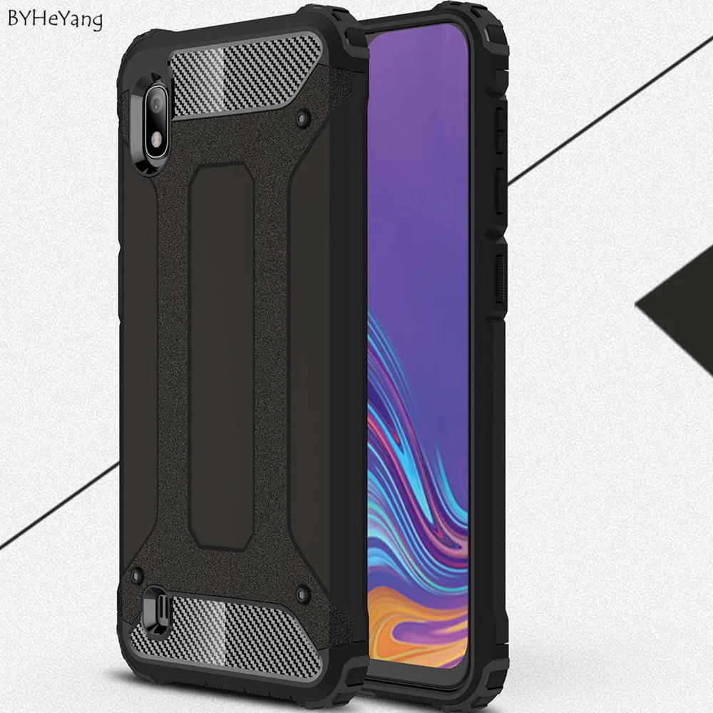 

For Samsung A10 Galaxy Case Soft Bumper Silicone Back TPU +PC Hybrid Armor Cover On Fit For Samsung Galaxy A10 a10 a 10 capa