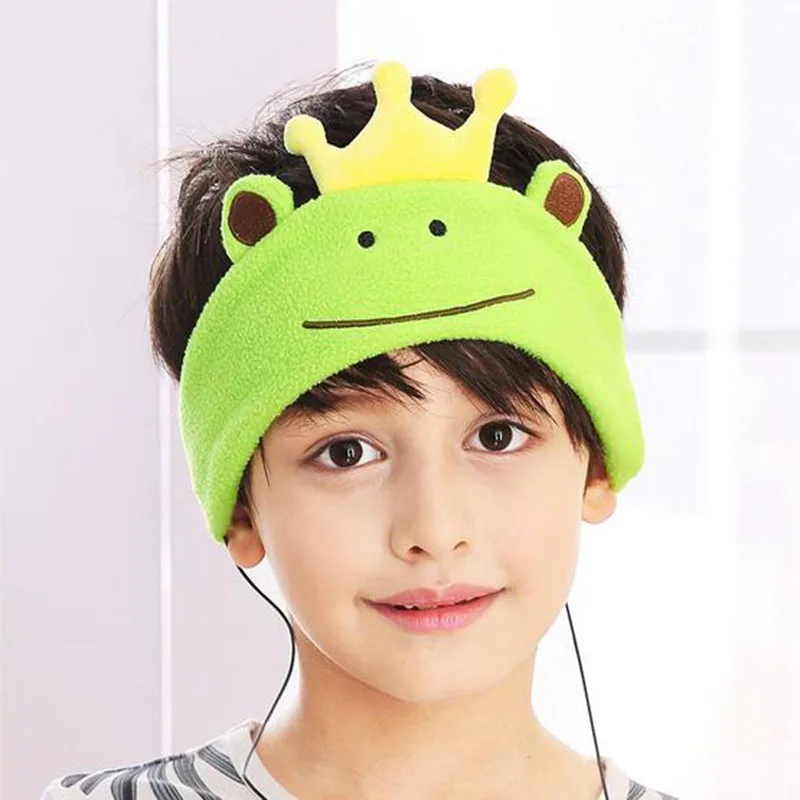 Cute Cartoon Kids Girls Headband Headphones Stereo Headset Earphone Soft Fleece Headband For Mobile Phone Mp3 Tablet Gifts