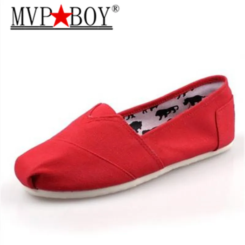 

MVP BOY Women's Casual shoes 2018 New Contracted Women's Canvas Shoes Breathable Pure Lightweight, Anti Slippery Big yards