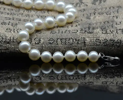 

FREE SHIPPING HOT sell new Style >>>> AAA 1 Strand 7-8mm Natural White freshwater cultured Pearl Bracelet