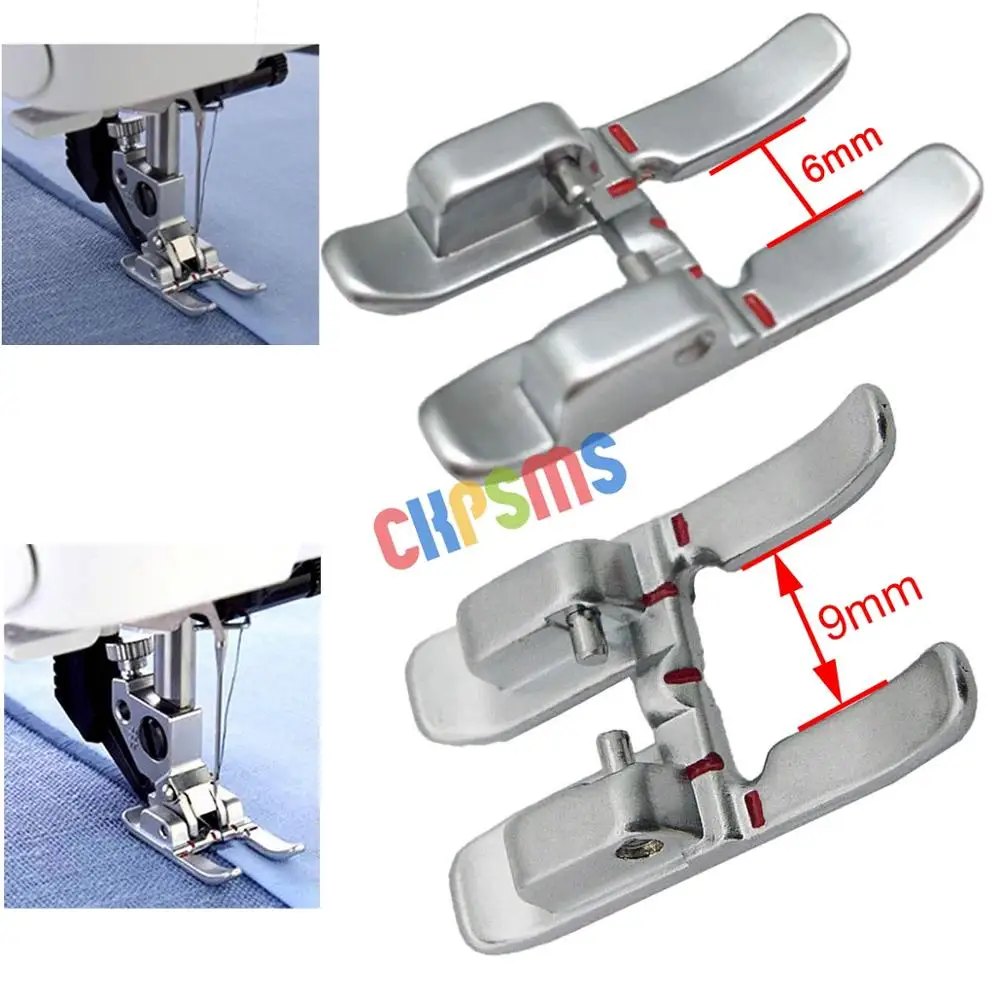 

1SET 6MM And 9MM Open Toe Presser Foot with IDT for Pfaff Sewing Machines