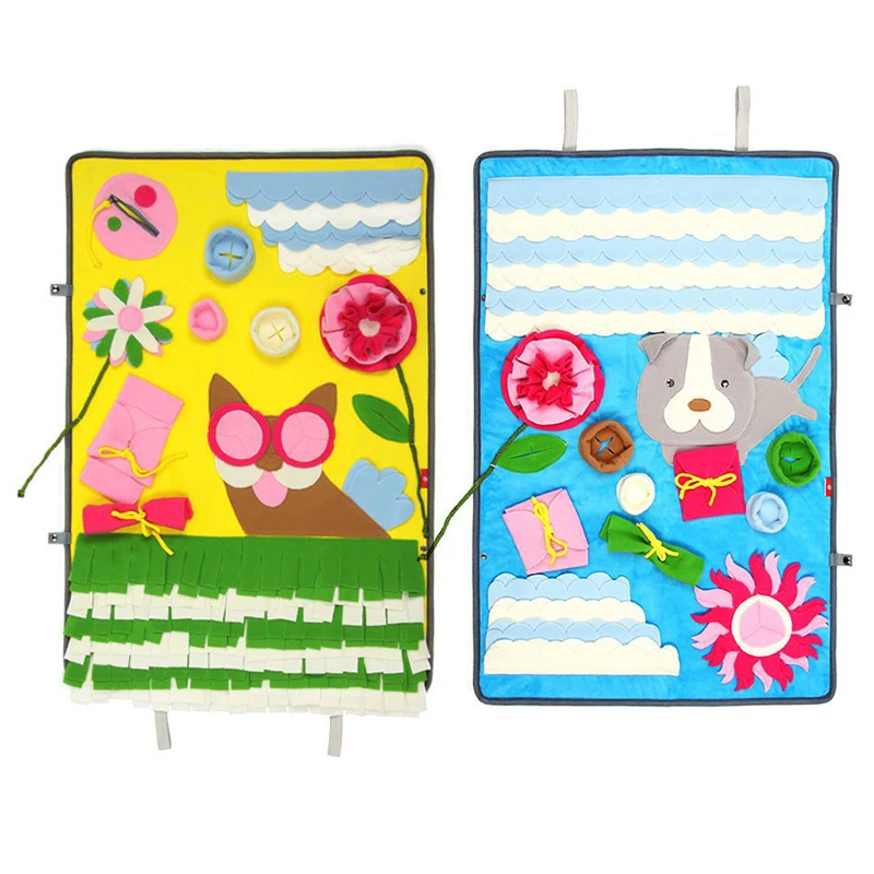 Pet Sniffing Training Pad Mat Bite Puzzle Toy Dog Smelling Mat Relieve Stress Anti-Feeding Environmental Protection Training Mat