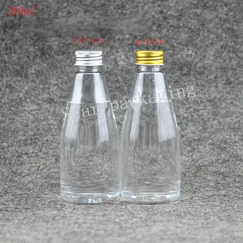 

200ml empty cosmetic packaging containers PET ,200cc shampoo plastic bottles aluminum cap 30PCS Free Delivery