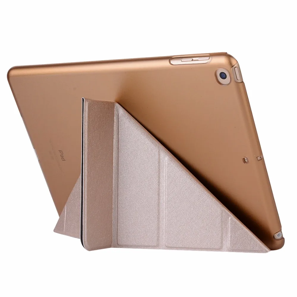 Умный чехол для iPad Mini4 Ультратонкий из искусственной кожи + прозрачный накладка