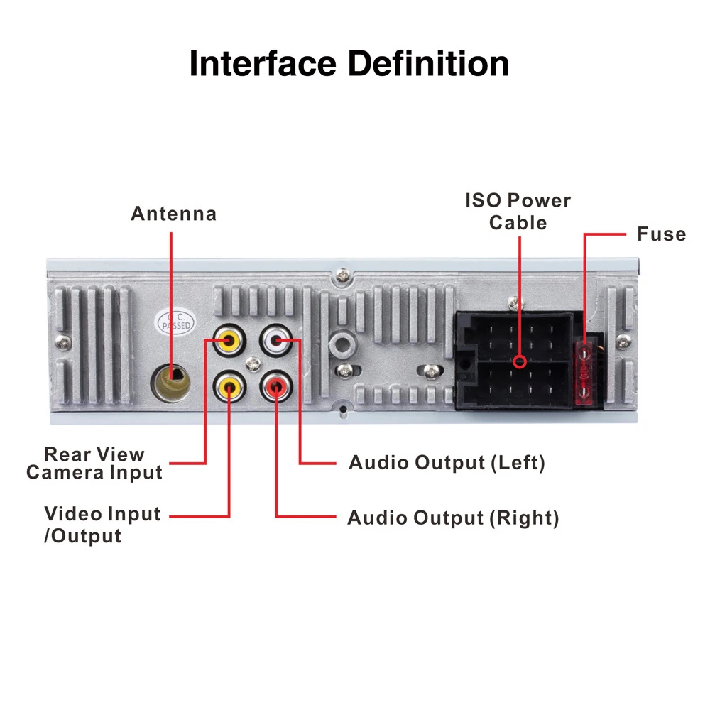 DC 12 В 50 Вт* 4 4," DIN Bluetooth Автомагнитола стерео ЖК-дисплей RDS USB/TF/AUX FM автомобильный MP3 мультимедийный плеер
