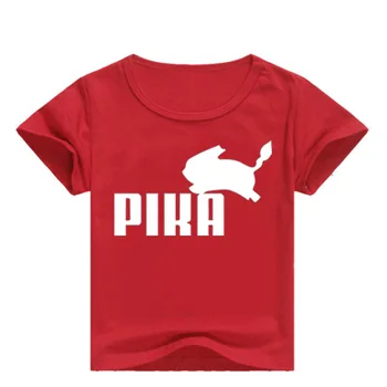 

DLF 2-16Y pokemon tshirt kids T-shirts Anime Pokemon Go Pika Summer clothes Pikachu Children Short Sleeve T-Shirts Girl Tops Tee