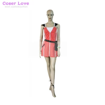 

Kingdom Hearts 2 Kairi Pink Dress Cosplay Costume Stage Performence Clothes