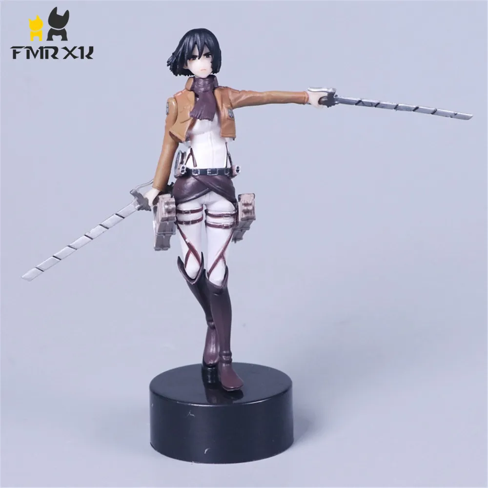 

FMRXK 4.7" / 12cm Attack On Titan Figure Mikasa Ackerman PVC Action Figure Anime Collection Model Toys Dolls For Kits