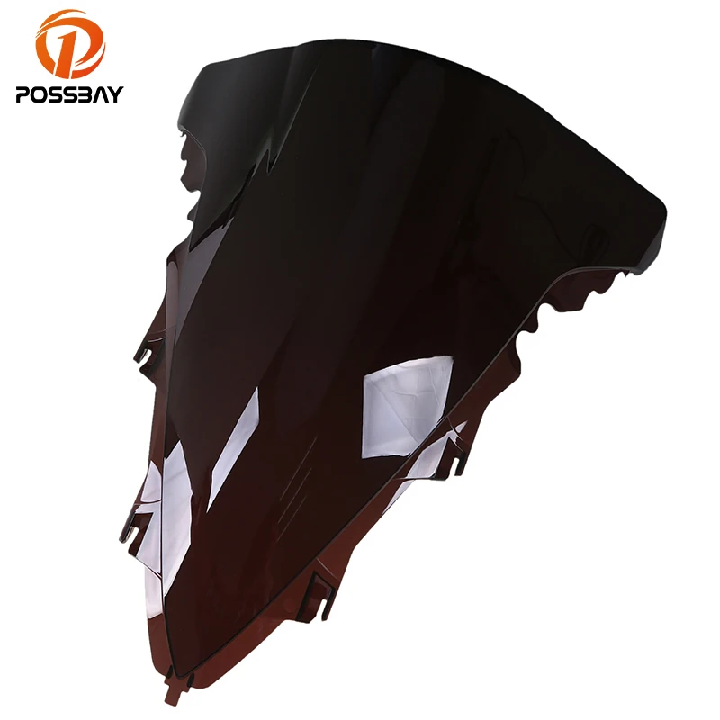 

POSSBAY Motorcycle Windshield Windscreen For Yamaha YZF1000 R1 09 10 2009 2010 Double Bubble Screen bicicleta Wind Deflector
