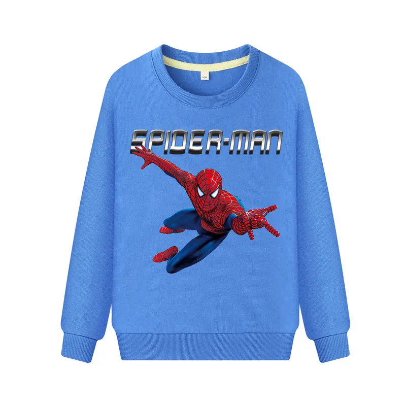 Boys Girls Long Sleeve Hoodies Costume Clothing Children Spidenman Print Hoodie Coats Kids Baby Casual Pullover Sweatshirt WK133 (2)