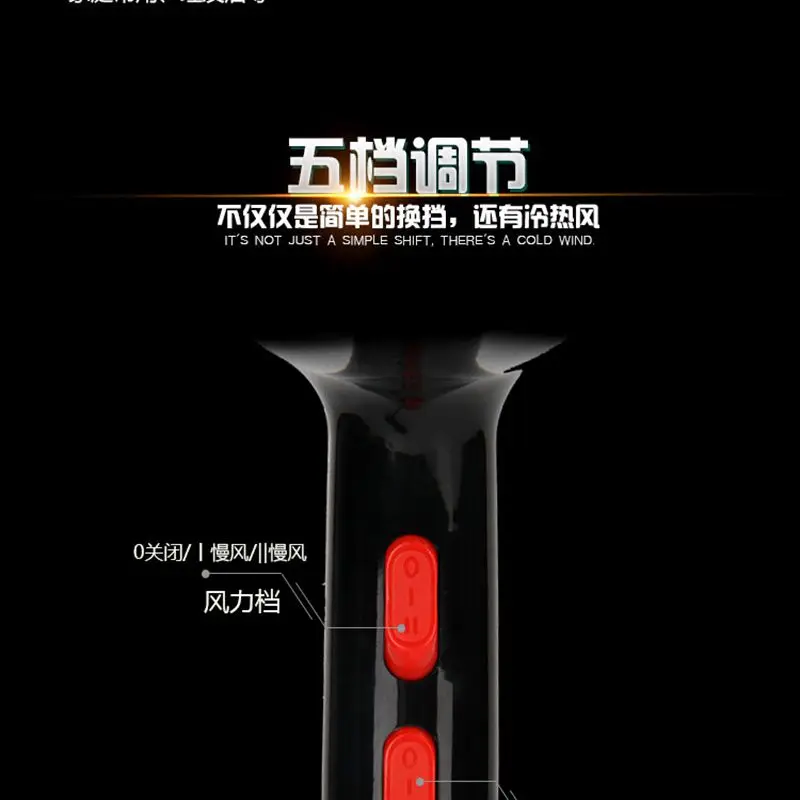 DIDIHOU Бытовая постоянная температура Профессиональный скраб фен для волос-складной Регулируемый-фен для волос