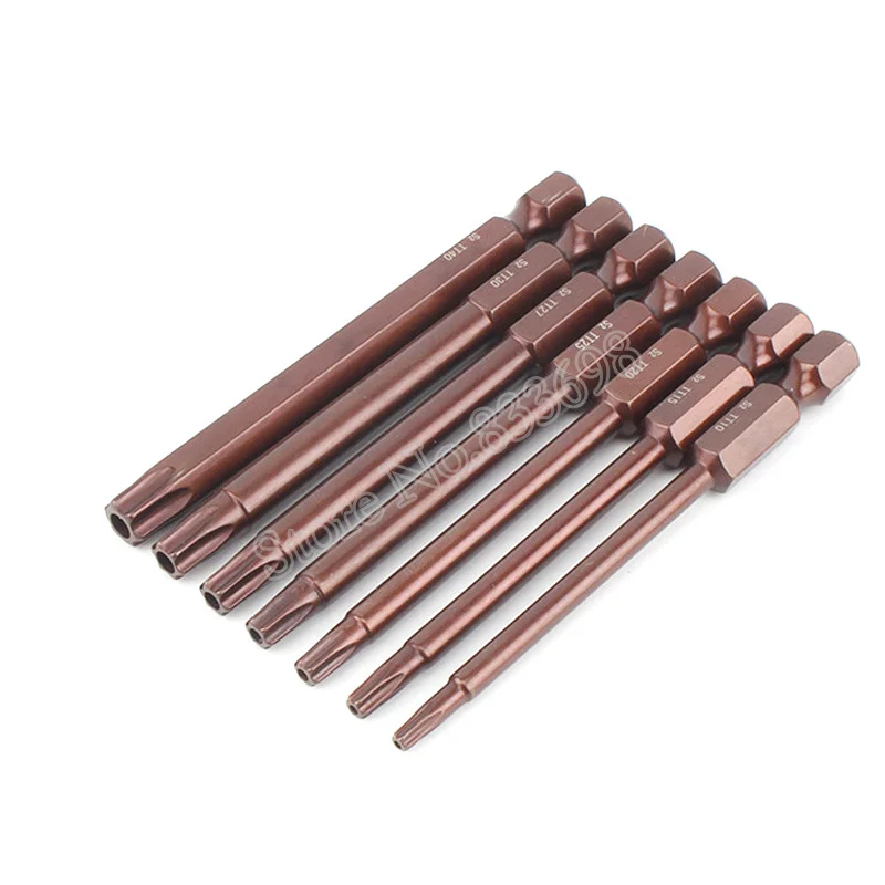 Отвертка Torx Star 7 шт. 1/4 дюйма Hex S2 Электрическая отвертка с магнитным наконечником