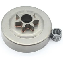 Chain Spur Sprocket Clutch Drum .325 Pitch 7T For Husqvarna 36 41 136 137 141 142 Chainsaw with Needle Cage Bearing chainsaw sprocket rim big 3 8 7t teeth for stihl ms361 381 660 husqvarna 51 55 268 282 365 clutch drum replaces parts 30pcs
