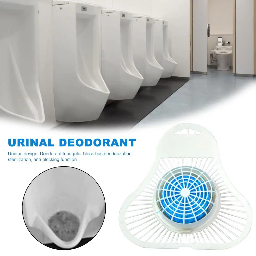 

2Pcs Deodorant Triangular Block Urinal Deodorant Descaling Piece Urinal Cleaning Tablets Anti-blocking Toilet Supplies