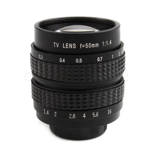 Черный 50 мм f1.4 CC TV Lens C mount для GF3 GF2 GF1 G3 GH1 GH2 EP1 EP2 EPL1 EPL2 Sony E Mount Nex-5T Nex-F3 Nex7 Nex5 |