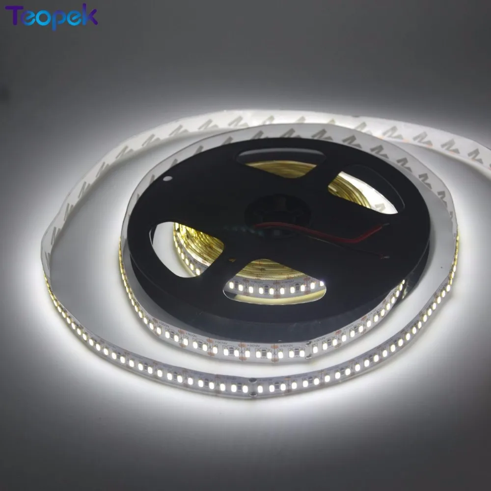 4014 SMD 204 светодио дный s/m светодио дный ленты Гибкие светодиодные 5 м 1020 светодио дный s ленты DC12V веревка лампа супер яркий холодный белый