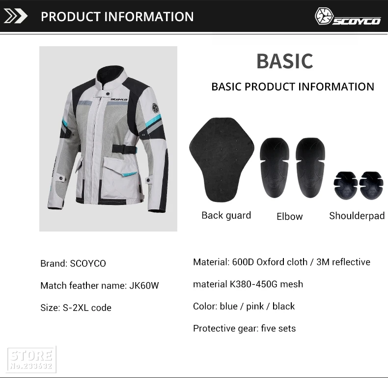 SCOYCO, Женская мотоциклетная куртка, летняя, сетчатая, для мотокросса, куртка для езды на велосипеде, светоотражающая, Chaqueta Jaqueta Moto, для четырех сезонов