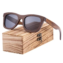 BARCUR Woode Sunglasses Men Women Sun glasses Brown Bamboo Glasses for Men Vintage Oculos de sol masculino