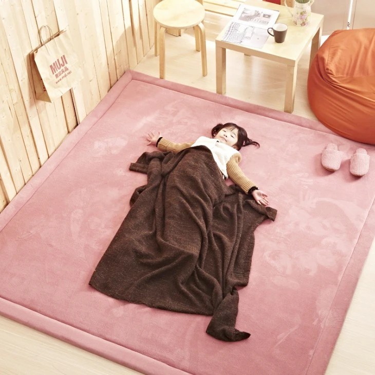 Толстый 3 см коралловый флис бархатный коврик для спальни утолщенный детский игровой коврик японский татами lvingroom ковер большой размер mattess