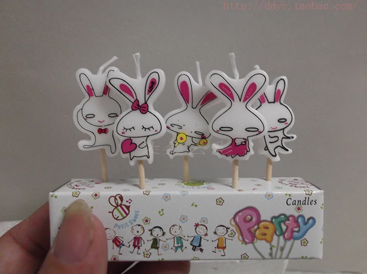 День рождения свечи Вставить торт английские буквы девочка динозавр белый кролик морской пчела лодка принцесса