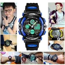 Новинка года; модные детские нарядные часы; спортивные часы для детей; для мальчиков; Aad; для девочек; светодиодный цифровой таймер с сигналом; водонепроницаемые наручные часы