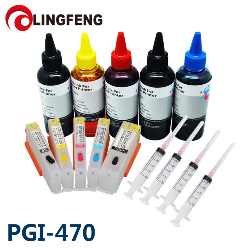 Refill ink kit Printer ink and Refillable Empty Cartridge with Refill