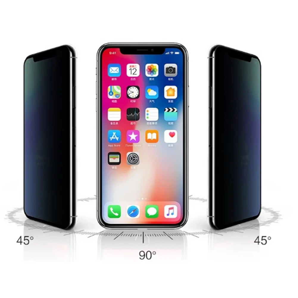 Защитная пленка для экрана из закаленного стекла iPhone X XS HD прозрачная защитная 7 8