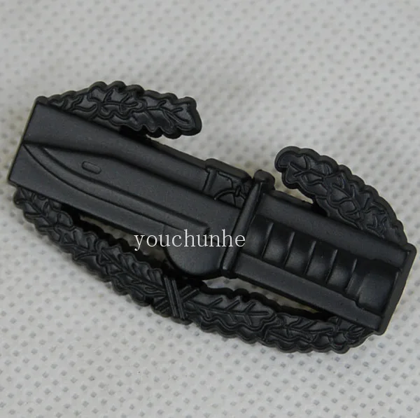 U.S. Army Black Metal Subdued Combat Action Qualification Badge-US057