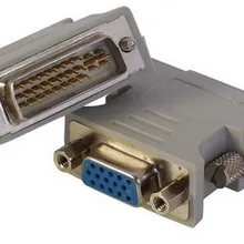 Wolesale 300 шт./лот жидкокристаллический дисплей DVI адаптер вилки DVI24+ 5 Женский DB15 разъем DVI поворотов революция VGA монитора