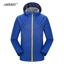 LANBAOSI Открытый мужские походные куртки Shell ветрозащитный Водонепроницаемый Anti Scratch Кемпинг походы путешествия спортивная верхняя одежда