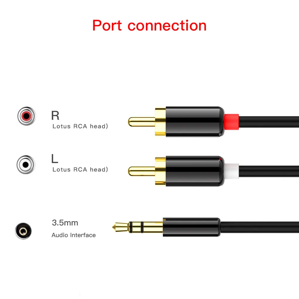 3.5 Double RCA Cable 2RCA to 3.5mm Jack audio cable 3.5mm Jack Rca Aux cable For phone Edifer Home Theater DVD 2RCA audio cable 3.5 Double RCA Cable 2RCA to 3.5mm Jack audio cable 3.5mm Jack Rca Aux cable For phone Edifer Home Theater DVD 2RCA audio cable
