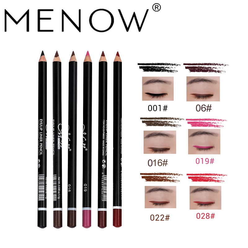 6color/set Menow eyeliner pencil P08005 smooth red black green eye liner waterproof long lasting matte eyeliner pen MN112 6color/set Menow eyeliner pencil P08005 smooth red black green eye liner waterproof long lasting matte eyeliner pen MN112