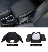 Chuang Qian Amrest Neoprene Inner Box Cover Capa Almofada com Bolso De Armazenamento Center Console Apoio de Braço para Jeep Wrangler 2011- 2017