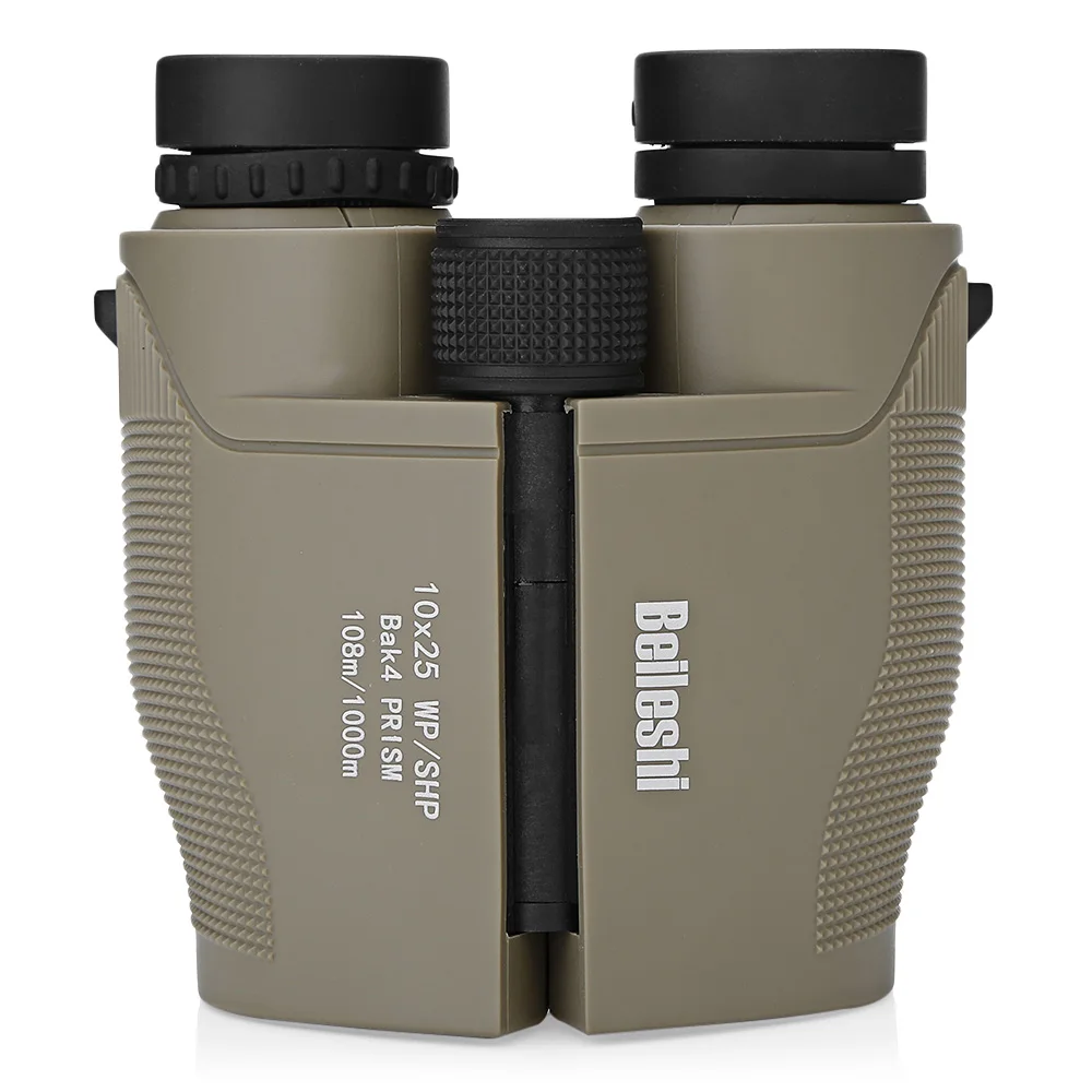 Beileshi TD38 10x25 108 متر/1000 متر للطي مجهر outdoor bak4 موشور الصيد تلسكوب المغلفة بالكامل للسياحة 2018 جديد