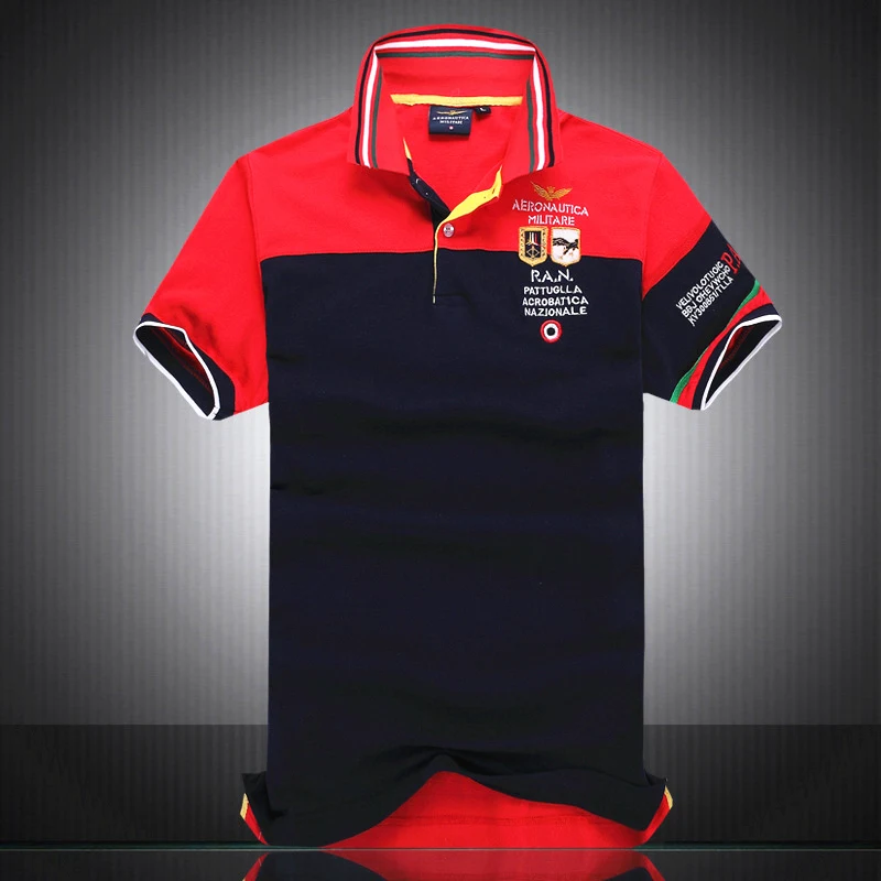 100 Cotton Aeronautica Militare POLO shirt Men Italy Brand Clothing