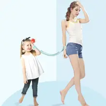 Регулируемый Детский анти-потерянный соединитель на запястье веревка дети двойной безопасности Пряжка браслет Детская безопасность открытый прогулочная шлейка ремень