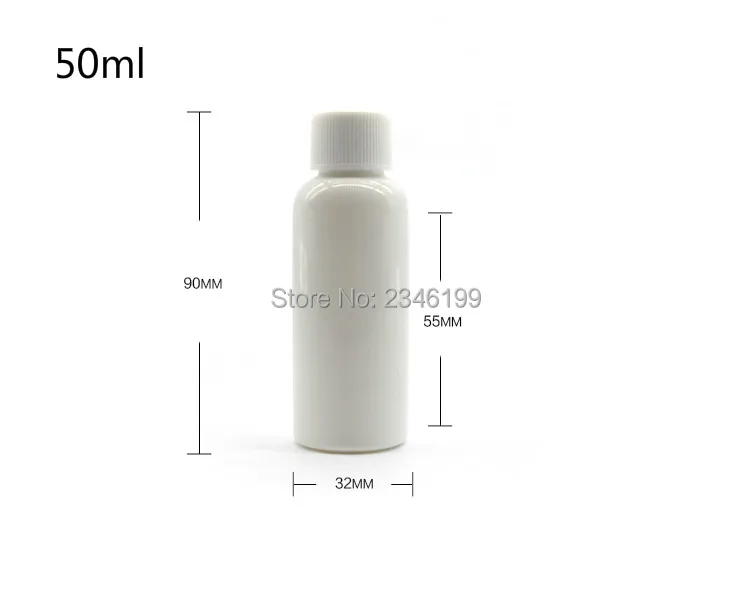 Empty Plastic Bottle 50ml Rotating Cover Transparent Capping Bottle Black Cover Blue Bottle 50ml Plastic Cosmetic Container (6)