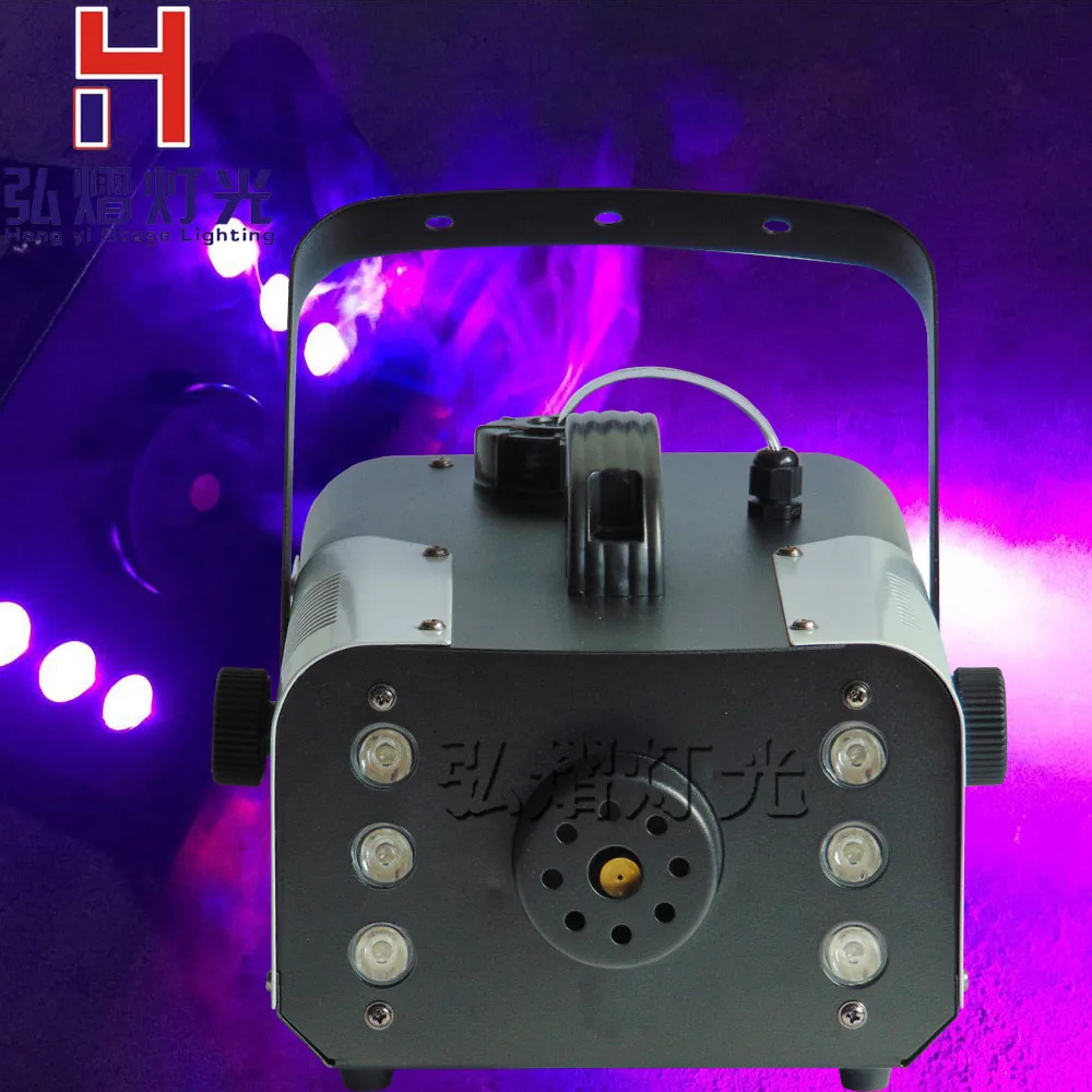 

mini 900W LED RGB 3in1 Wireless remote control fog machine pump dj disco smoke machine for party wedding Christmas stage fogger