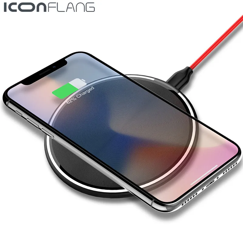 Qi Fast Wireless Charger For iPhone X/XS Max 8 Plus USB Charger