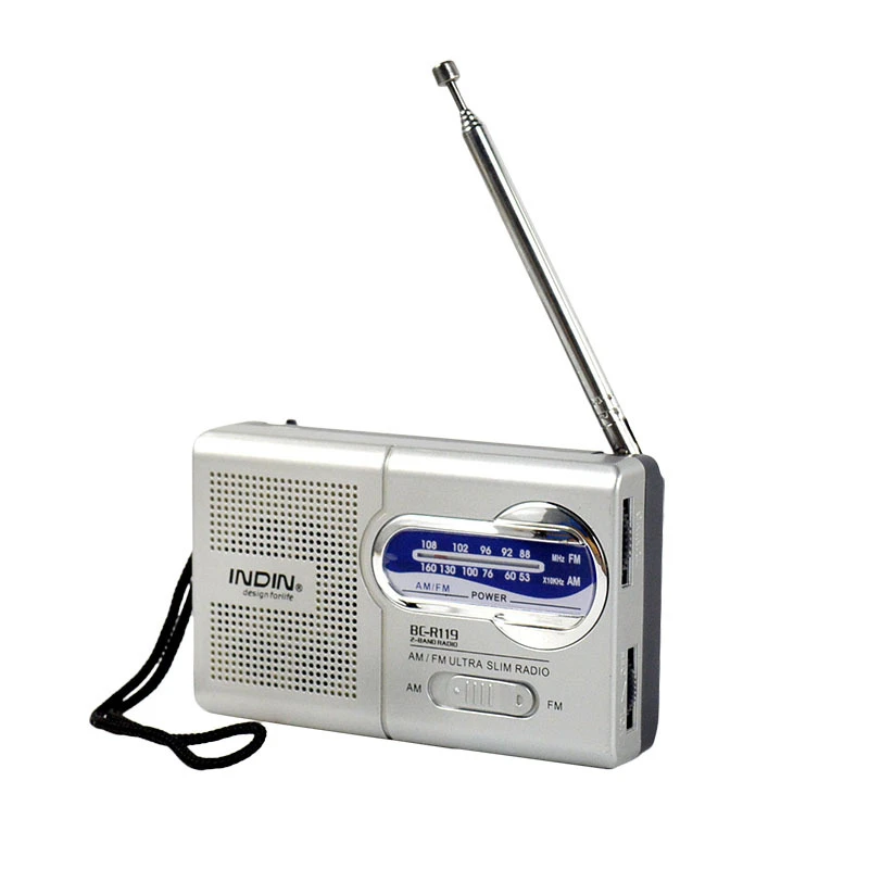 3 Portable Mini FM Radio Loudspeaker Music Speaker FM88.00-108.00MHz AM530-1605KHz Outdoor Sport Retro Mini Digital FM with Strap