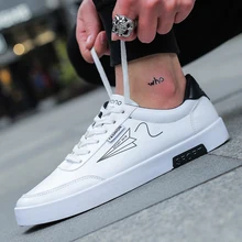 Мужская повседневная обувь для скейтбординга с низким берцем; белая обувь; кроссовки для отдыха; дышащая прогулочная обувь; обувь на плоской подошве; chaussure homme