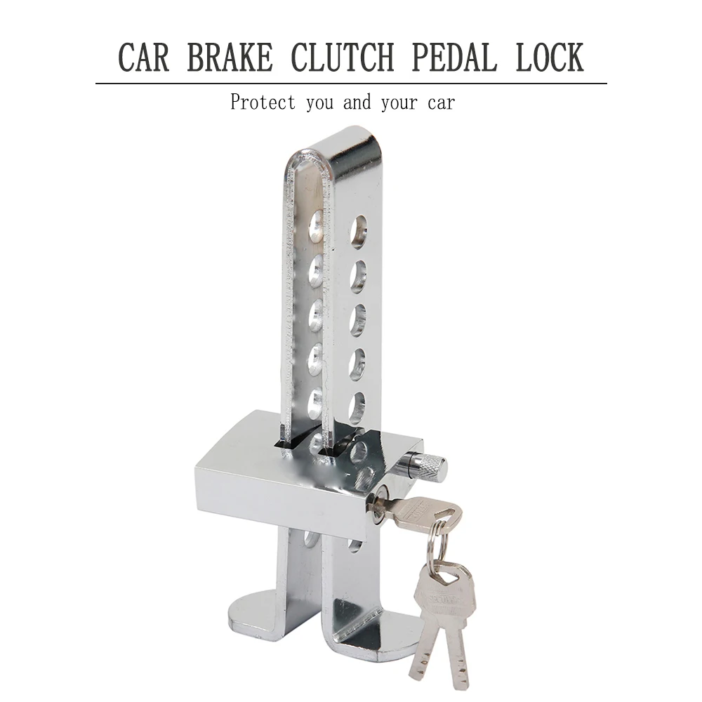 

New Universal Auto Car Brake Clutch Pedal Lock Stainless Anti-Theft Strong Security for Cars Trucks Clutch Pedal Accelerator