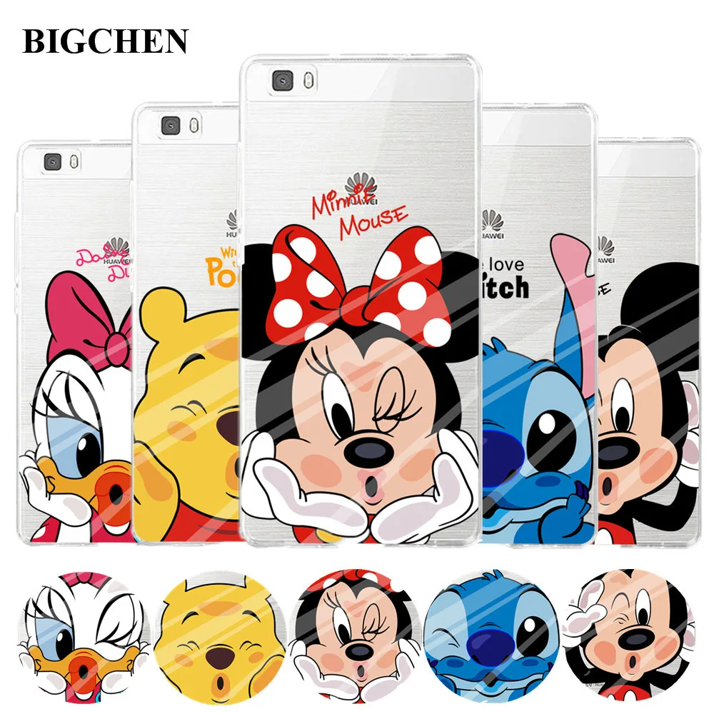 

For P8 lite case Cute Cartoon Soft TPU back cover for fundas Huawei P8 lite case 2016 new arrivals coque for Huawei P8 lite