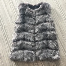 UPPIN меховая жилетка XS 4XL Для женщин пальто с мехом новые зимние