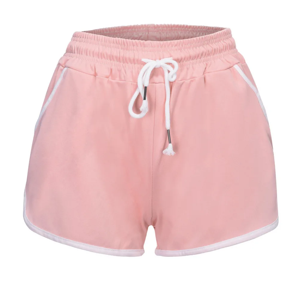 2019 women's comfortable sexy sports short summer casual high waist ladies running sports shorts polyeste Quick drying 40J21 (4)