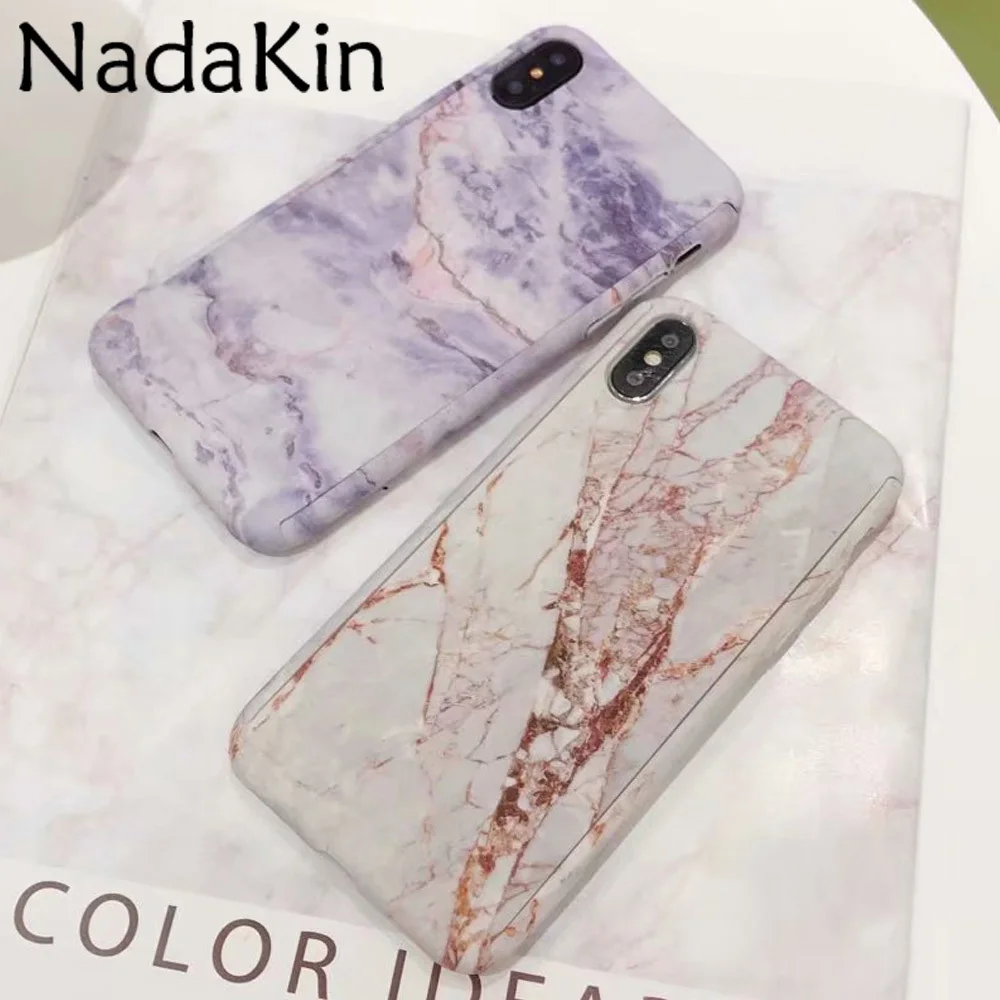 Окрашенный жесткий чехол из поликарбоната для iPhone X XS MAX XR 360 градусов полностью