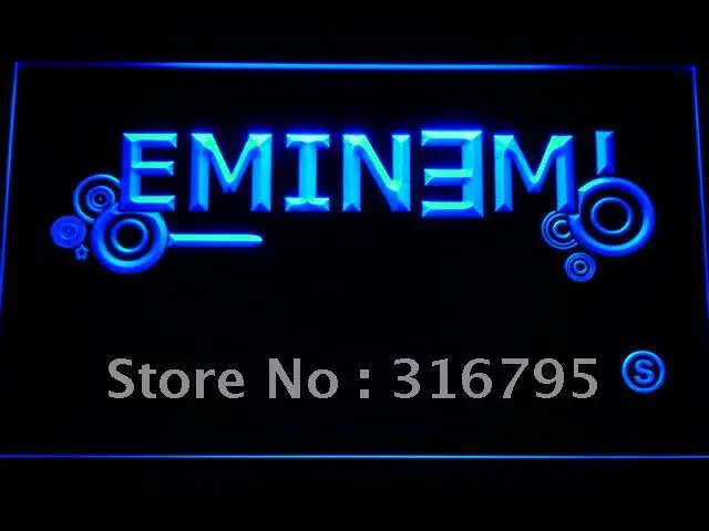 c183 Eminem LED Neon Sign with On/Off Switch 20+ Colors 5 Sizes to choose