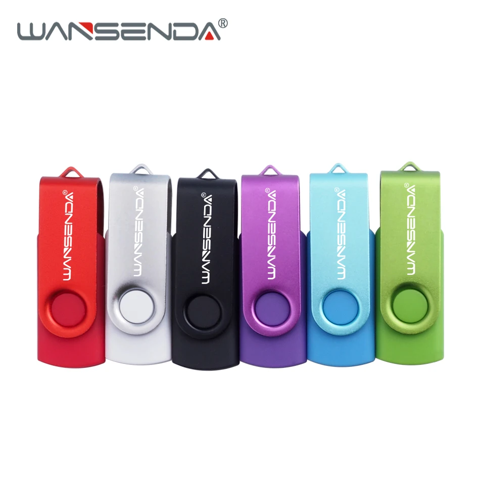 Оригинальная Поворотная usb-флешка Wansenda, 4 ГБ, 8 ГБ, 16 ГБ, 32 ГБ, 64 ГБ, 128 ГБ, 256 ГБ, USB 3,0, флешки, высокое качество, флешка USB